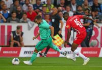 Eden Hazard (Madrid) und Enock Mwepu (RBS) (c) GEPA Bachun